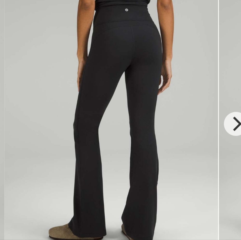 Lululemon Groove Super-High-Rise Tall Flared Pant *Nulu Black EEUC